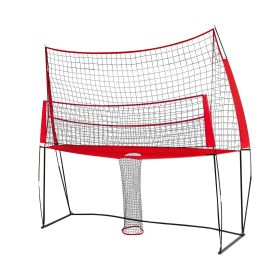 Volleyball Training Net System Adjustable Practice Equipment Indoor Outdoor