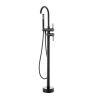 VEVOR Freestanding Bathtub Faucet, Floor Mount, Freestanding Tub Filler, Shower Mixer Taps, Two Water Modes, 360Â° Swivel Spout