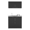 Cabinet Set Zeus, Garage, Black