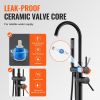 VEVOR Freestanding Bathtub Faucet, Floor Mount, Freestanding Tub Filler, Shower Mixer Taps, Two Water Modes, 360Â° Swivel Spout