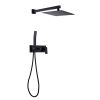 Trustmade 12 Inches Shower System Bathroom Luxury Rain Mixer Shower Combo Set Wall Mounted Rainfall Shower Head System