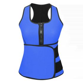 Waist Trainer For Women Body Shaper Waist Slimmer Clincher Trimmer for Weight Loss (Option: Blue_2XL)