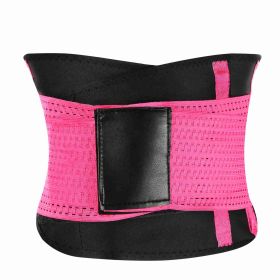 Waist Trainer Trimmer Slimming Belt Waist Cincher Trimmer Slimming Body Shaper Sport Girdle Belt Body Abdominal Shapewear for Office Ladies Postpartum (Option: 3XL_RoseRed)
