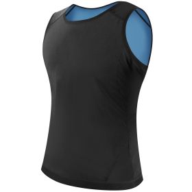 Men Sweat Vest Waist Trainer Shaper Heat Trapping Pullover Sweat Gym Vest Slimmer Sauna Suits Sweat Body Shaper Vest (Option: Men)