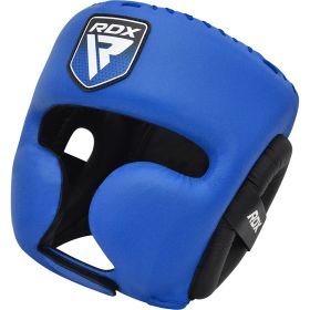 RDX APEX Boxing Head Gear With Cheek Protector (Color: Blue, size: M)