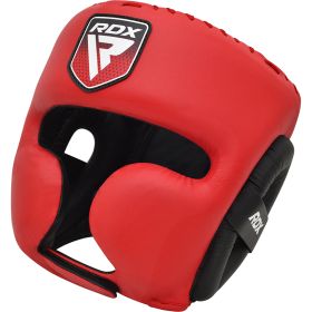 RDX APEX Boxing Head Gear With Cheek Protector (Color: Red, size: M)