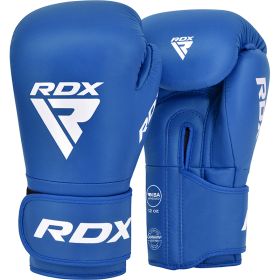 RDX IBA Boxing Gloves for Amateur Competitions Blue (Color: Blue, size: 10 OZ)