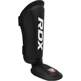 RDX T1 Black Shin Instep Guards (Color: Black, size: L)