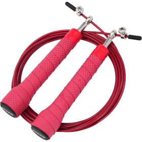 RDX C11 Anti slip Handle Skipping Rope (Color: Red, size: Standard Size)