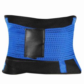 U-Shaped Slimming Waist Belt Body Abdominal Shapewear Sport Tummy Cincher Bands Office Ladies Postpartum Mothers (Option: XL_Blue)