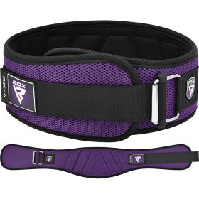 RDX RX4 Weightlifting Belt (Color: Purple, size: L)