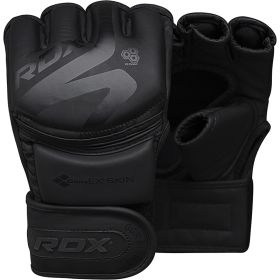 RDX F15 Noir MMA Training Gloves (Color: Black, size: XL)