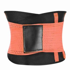 U-Shaped Slimming Waist Belt Body Abdominal Shapewear Sport Tummy Cincher Bands Office Ladies Postpartum Mothers (Option: XL_Orange)
