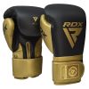 RDX L2 Mark Pro Sparring Boxing Gloves Hook and loop Black / Golden
