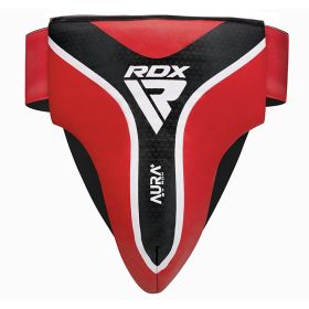RDX GROIN GUARD AURA PLUS T-17 (Color: RED BLACK, size: M)