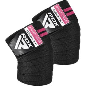 RDX KR11 GYM KNEE WRAP (Color: BLACK/PINK, size: Standard Size)