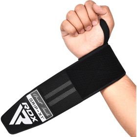 RDX WR11 GYM WRIST WRAP (Color: BLACK /GREY, size: Standard Size)