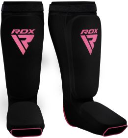 RDX SIB Shin Instep Guard OEKO-TEXÂ® Standard 100 certified (Color: BLACK/PINK, size: S)