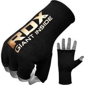 RDX HY Inner Gloves Elasticated Half Finger for Boxing, MMA Knuckle Protection OEKO-TEXÂ®Â Standard 100 certified (Color: GOLDEN, size: M)