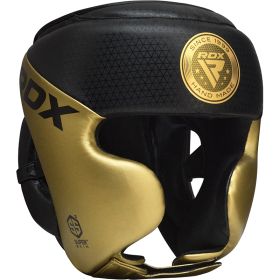RDX L1 Mark Pro Cheek Boxing Training Head Guard (Color: GOLDEN, size: L)