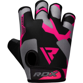 RDX F6 Pink Weightlifting Gym Gloves (Color: Pink, size: M)