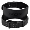 RDX 4 Inch Leather Weightlifting Gym Belt