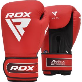 RDX APEX Sparring/Training Boxing Gloves Hook & Loop (Color: Red, size: 14oz)