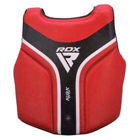 RDX CHEST GUARD AURA PLUS T-17 (Color: RED BLACK, size: Standard Size)