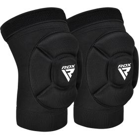 RDX MMA KNEE PADS (Color: BLACK/WHITE, size: S)