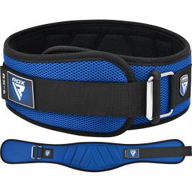 RDX RX4 Weightlifting Belt (Color: Blue, size: S)