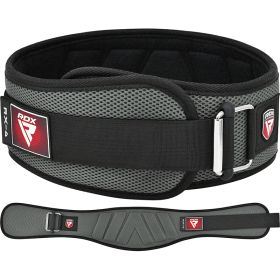 RDX RX4 Weightlifting Belt (Color: Grey, size: M)