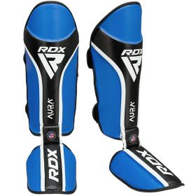 RDX SHIN INSTEP AURA PLUS T-17 (Color: BLUE BLACK, size: S)