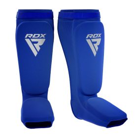 RDX SIB Shin Instep Guard OEKO-TEXÂ® Standard 100 certified (Color: BLUE/WHITE, size: S)