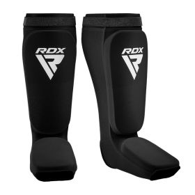RDX SIB Shin Instep Guard OEKO-TEXÂ® Standard 100 certified (Color: BLACK/WHITE, size: S)