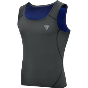 RDX M1 Men Sweat Vest Without Zipper REACH OEKO TEX 100 Certified (Color: Grey, size: 4XL)