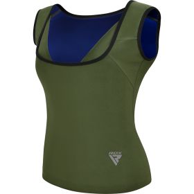 RDX W1 Women Sweat Vest Without Zipper (Color: ARMY GREEN, size: 3XL)