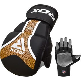 RDX GRAPPLING GLOVES SHOOTER AURA PLUS T-17 (Color: Black, size: L)
