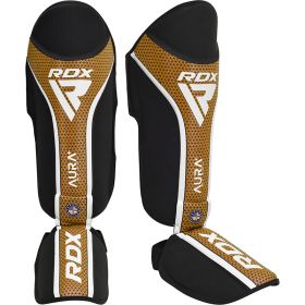 RDX SHIN INSTEP AURA PLUS T-17 (Color: BLACK GOLDEN, size: M)