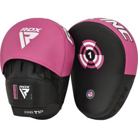 RDX T1 Curved Boxing Pads (Color: PINK/BLACK, size: Standard Size)