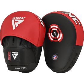 RDX T1 Curved Boxing Pads (Color: RED/BLACK, size: Standard Size)