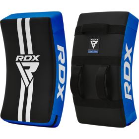 RDX T1 Curved Kick Shield with Nylon Handles (Color: BLUE/BLACK, size: Standard Size)