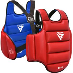 RDX T2 Karate Chest Guard (Color: RedBlue, size: 2XL)