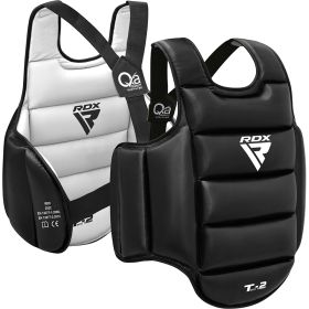 RDX T2 Karate Chest Guard (Color: WhiteBlack, size: 2XL)