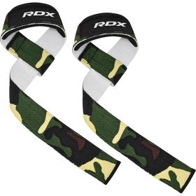 RDX W1 Weight Training Wrist Straps (Color: CAMO GREEN, size: Standard Size)