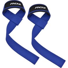 RDX W1 Weight Training Wrist Straps (Color: Blue, size: Standard Size)