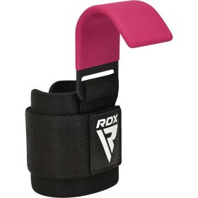 RDX W5 Weight Lifting Hook Straps (Color: Pink, size: Standard Size)