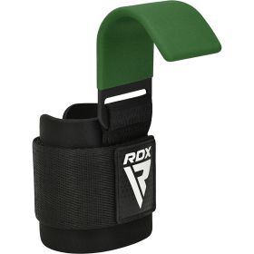 RDX W5 Weight Lifting Hook Straps (Color: ARMY GREEN, size: Standard Size)