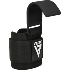 RDX W5 Weight Lifting Hook Straps (Color: Black, size: Standard Size)