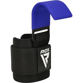 RDX W5 Weight Lifting Hook Straps (Color: Blue, size: Standard Size)
