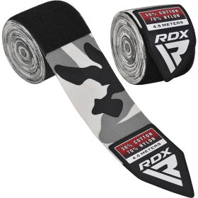 RDX WX Professional Boxing Hand Wraps (Color: Gray, size: Standard Size)